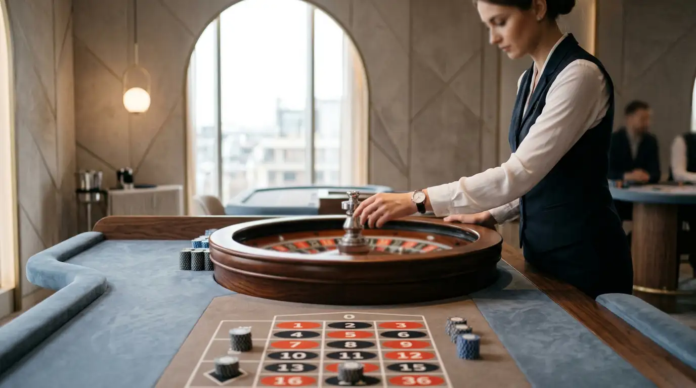 Bild von der Annahme von Casino-Wetten