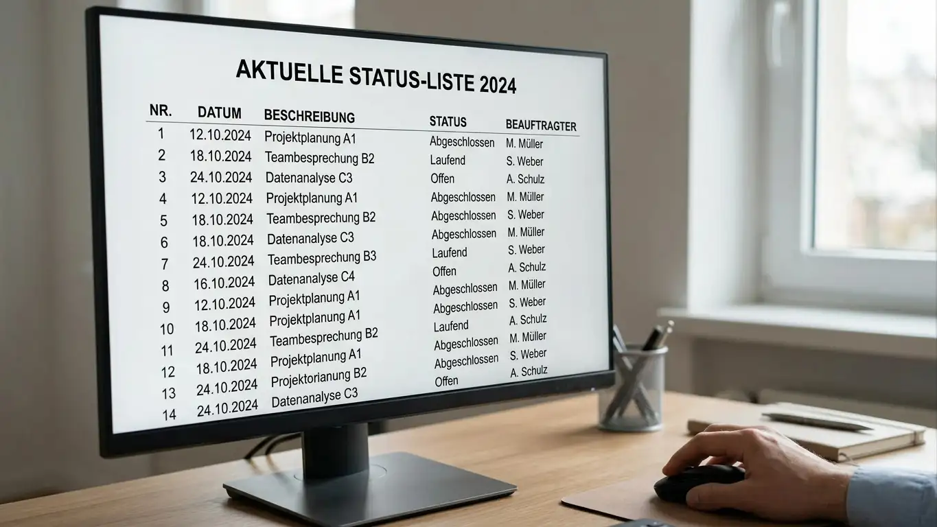Amtliche Übersicht erlaubter Glücksspielanbieter auf einem Bildschirm