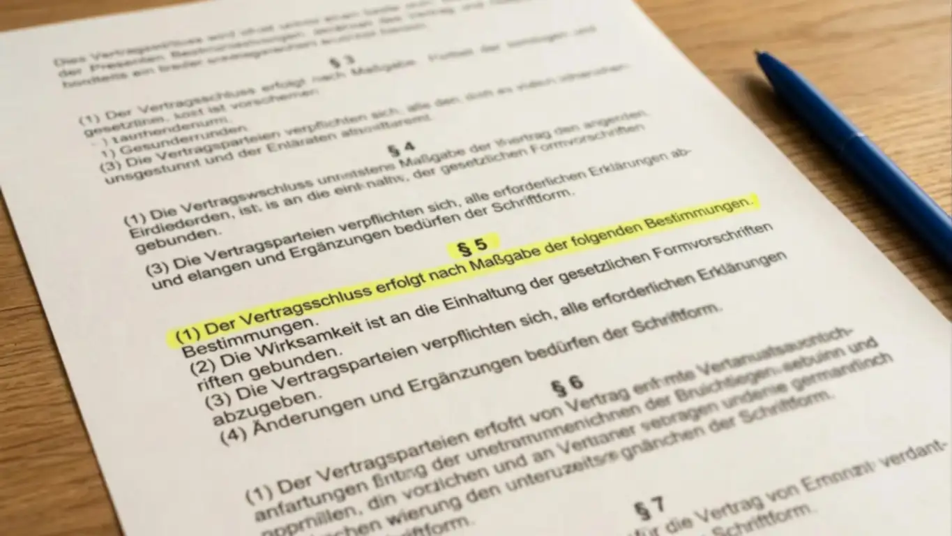 Gesetzestext des Glücksspielstaatsvertrags 2021 mit Paragraf 5 markiert
