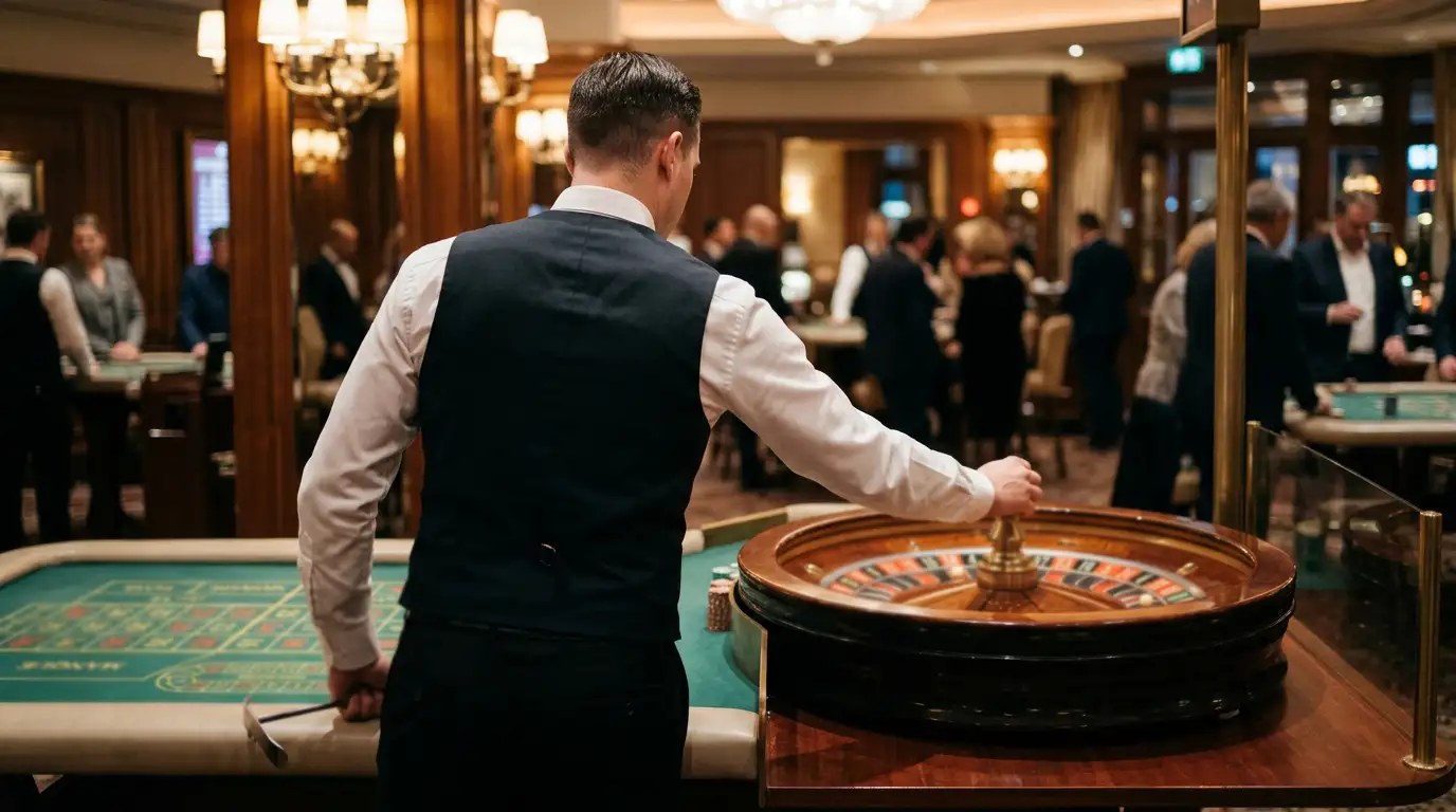 Bild von der Vorbereitung für Casino-Wetten