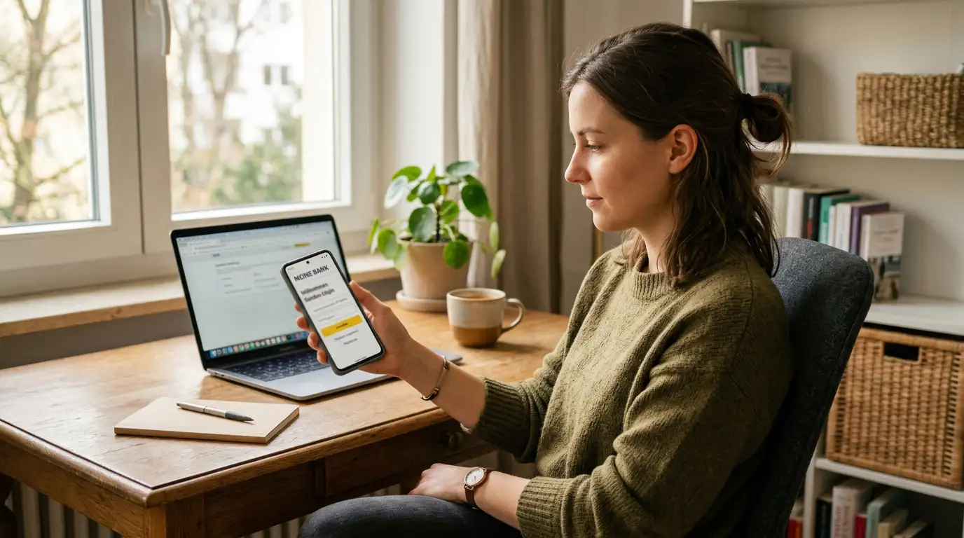 Person zahlt im Casino per Online-Banking-Login ohne Dokumenten-Upload ein